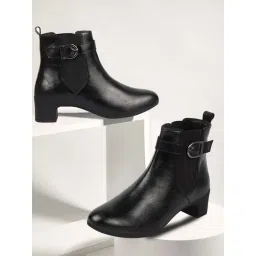 Fausto Women's Black Chelsea Boots