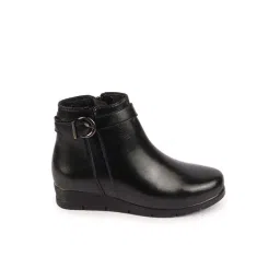 Fausto Women's Black Wedge Boots