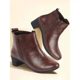 Fausto Women's Brown Casual Booties