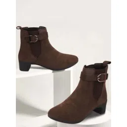 Fausto Women's Brown Chelsea Boots
