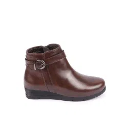 Fausto Women's Brown Wedge Boots