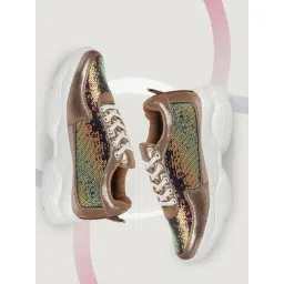 Fausto Women's Golden Sneakers