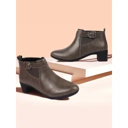 Fausto Women's Grey Chelsea Boots