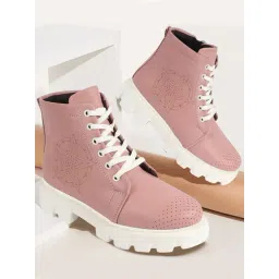 Fausto Women's Peach Derby Boots