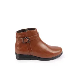 Fausto Women's Tan Wedge Boots