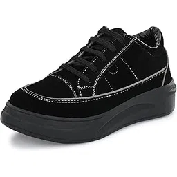 Faux Leather Casuals Sneakers Walking Shoes for Women & Girls