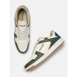 FCUK Men Colourblocked Sneakers