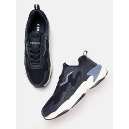 FCUK Men Contrast Sole Sneakers