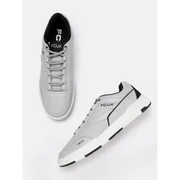 FCUK Men Everyday Sneakers With Perforated Detail