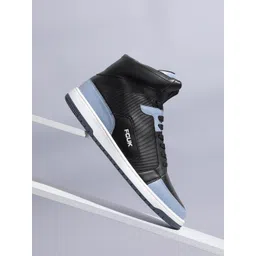 FCUK Men Mid-Top Perforated Detail Sneakers