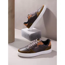 FCUK Men Perforated Detail Sneakers