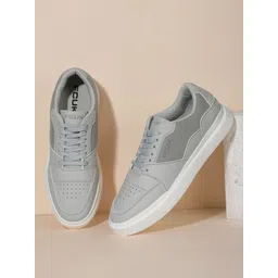 FCUK Men Perforated Woven Design Everyday Sneakers