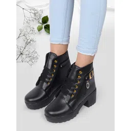 FEET RUNNER Block Heeled Regular Boots
