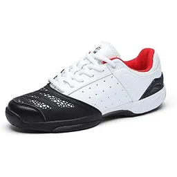 Fencing Shoes for Men and Women, Standard Sneakers, Epee Sabre Foil Gears, Esgrima Training Equipment (Black-Red, 10)