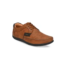 Fentacia Men Tan Brown Solid Sneakers