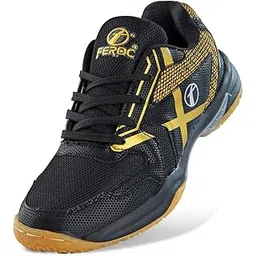 FEROC Classic Non Marking Badminton Shoe for Men Boys Unisex Kids