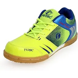 FEROC King Green Blue Non-Marking Badminton Shoe (5)