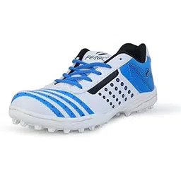 Feroc Men's Turbo White Blue Cricket Shoe-9