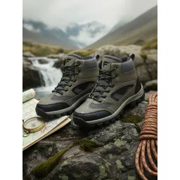 Field Care Men Round Toe Biker Boots