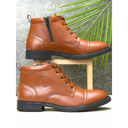 Field Care Men Tan Ankle Length Boots