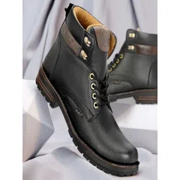 FIGI Men Round Toe Lace-Ups Regular Boots