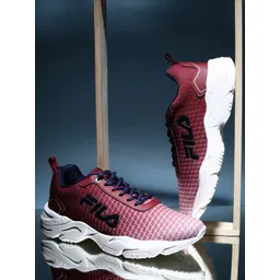 FILA Men JOHN Mesh Lace-Up Running Shoes