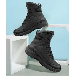 FLAME 7-Eye Moto Inspired Mild Water Proof Snow Boots Boots For Men