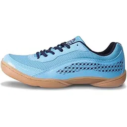 Flash 2.0 Badminton Shoes for Men | Your Go-to Shoe for Pickleball, Padel, and All Court Sports | Badminton Sports Shoes | (Blue/White/Sky Blue)