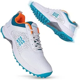 Flipper 2.0 Cricket Shoes for Men's Rubber Stud, Lightweight,Performance, Comfort, and Durability Shoe for All-Round Performance