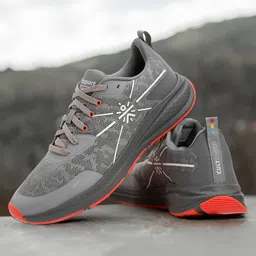 Flomo Running Shoes, Engineered Mesh Upper, Breathable, Flexible Running Shoes For Men