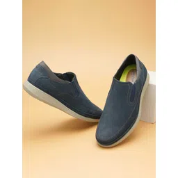 Florsheim Men Suede Comfort Insole Contrast Sole Slip-On Sneakers