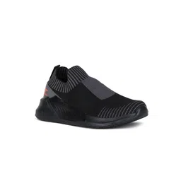 Flying Machine Men Black Textile Walking Shoes