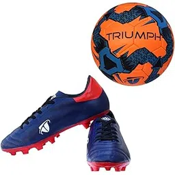 Football Pvc Boss Orange With Gowin Football Shoe Ace Navy Red Size-7