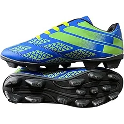Football Shoes Blue PVC Stud Football Shoes for Men