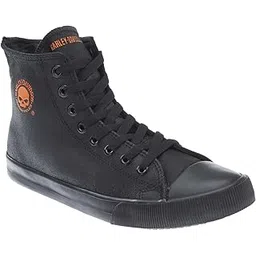 FOOTWEAR mens Baxter Skateboarding Shoe, Black/Orange, 11 US