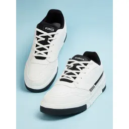 Forca by Lifestyle Men's White & Black Casual Sneakers