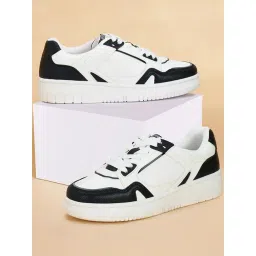 Forever Glam by Pantaloons Women's Black & White Sneakers