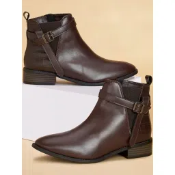 Forever Glam by Pantaloons Women's Brown Chelsea Boots