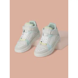 Forever Glam by Pantaloons Women's Off White Ankle High Sneakers
