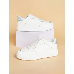 Forever Glam by Pantaloons Women's White Sneakers