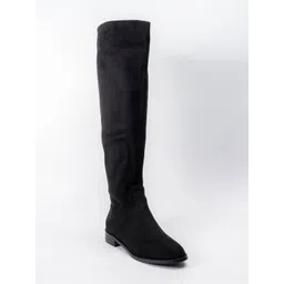 FOREVER SHOE BAZAR Women Round Toe Zip Slouchy Boots