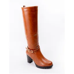 FOREVER SHOE BAZAR Women Round Toe Zip Slouchy Boots