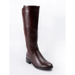 FOREVER SHOE BAZAR Women Round Toe Zip Slouchy Boots