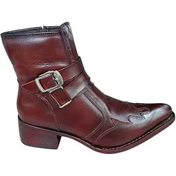 Formal Genuine Leather Brown Boots for Men (sb-1033-brown-7)