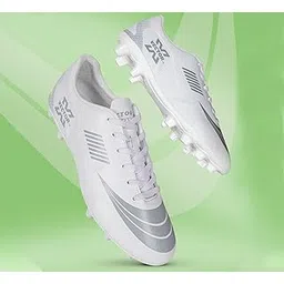 Fortune Football Shoe/Studs,Synthtic Leather Upper| Double Colored TPU Sole| Padded Footbed