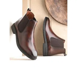 FOXYFOOT Men Mid-Top Chelsea Boots