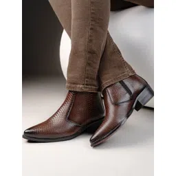 FRANKROMELLO Textured Synthetic Boots