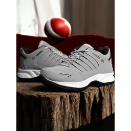 Free Kicks Grey Synthetic Leather Casual Shoes