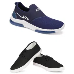 Free Kicks Men Multicoloured Mesh Marking Running Sports Shoes