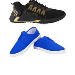 Free Kicks Men Multicoloured Mesh Marking Running Sports Shoes